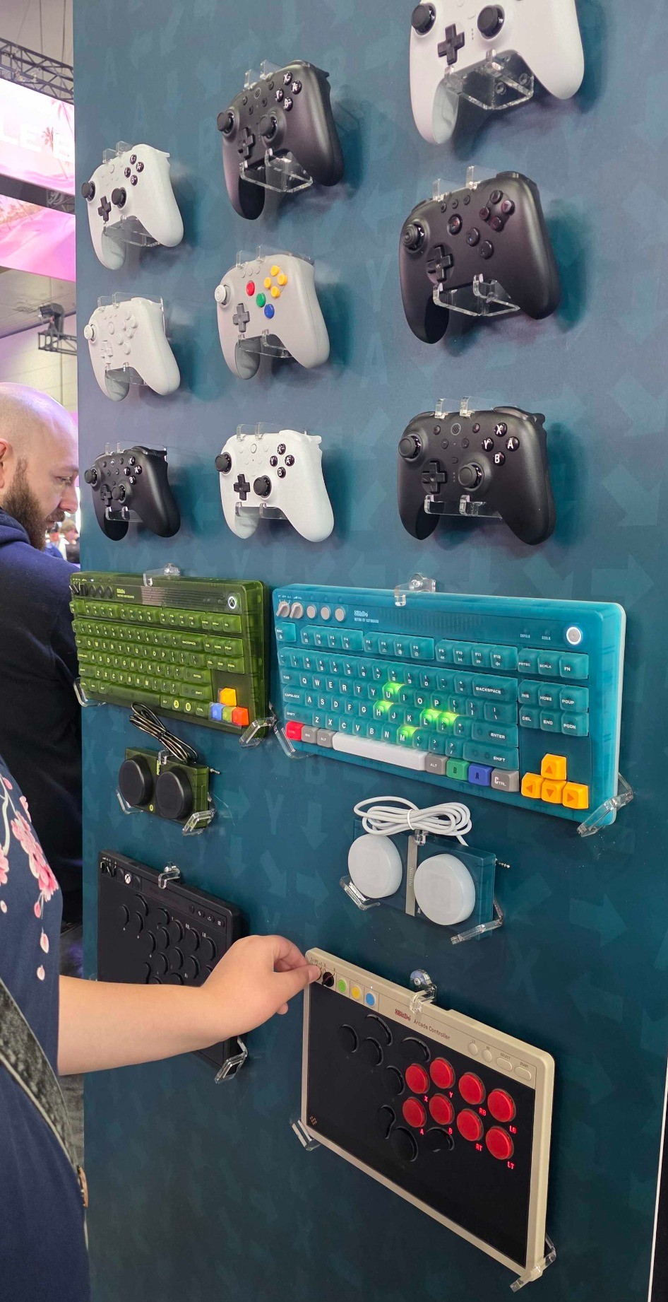 Retro-inspired accessories on the expo floor