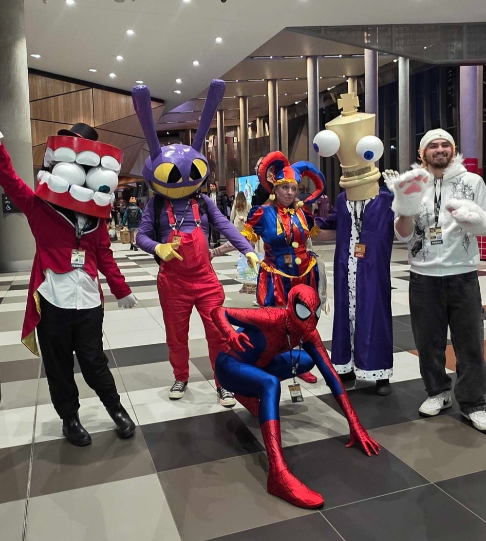 Cosplayers at the convention