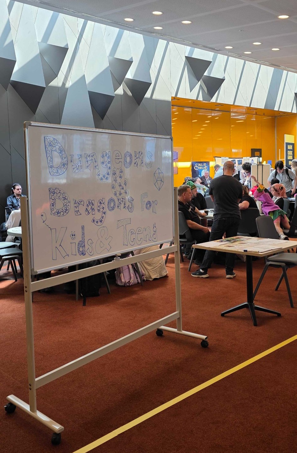 Tabletop activities for younger attendees