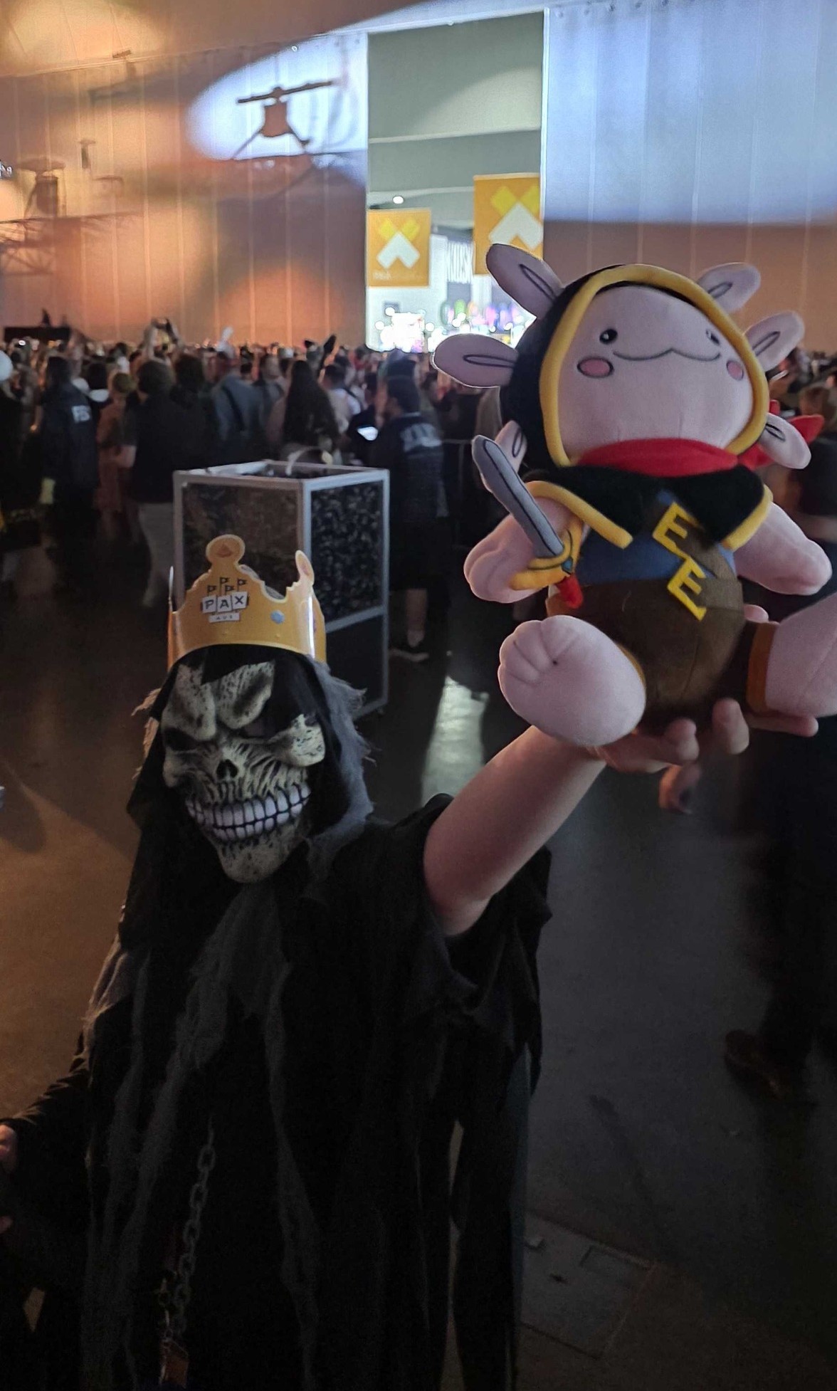 Blake dressed as the Grim Reaper at PAX