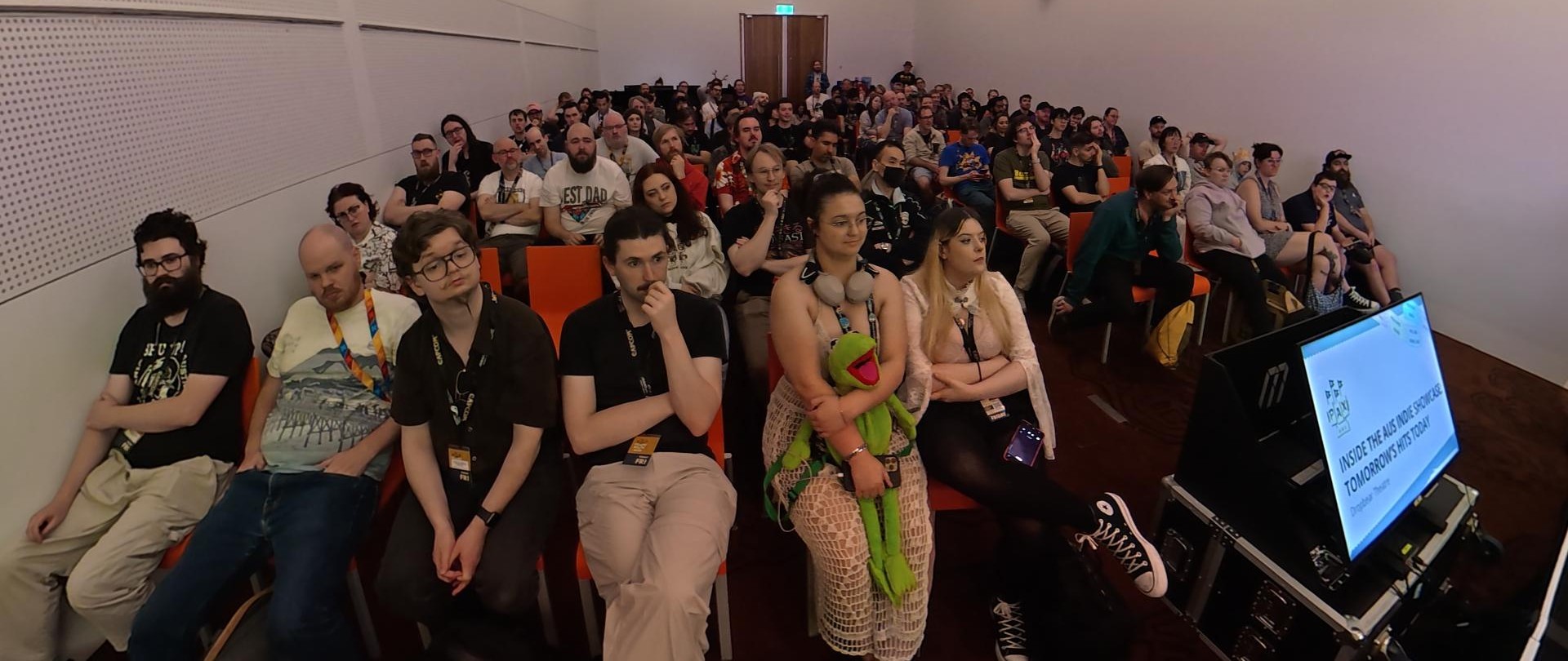 Audience at the Friday indie showcase panel