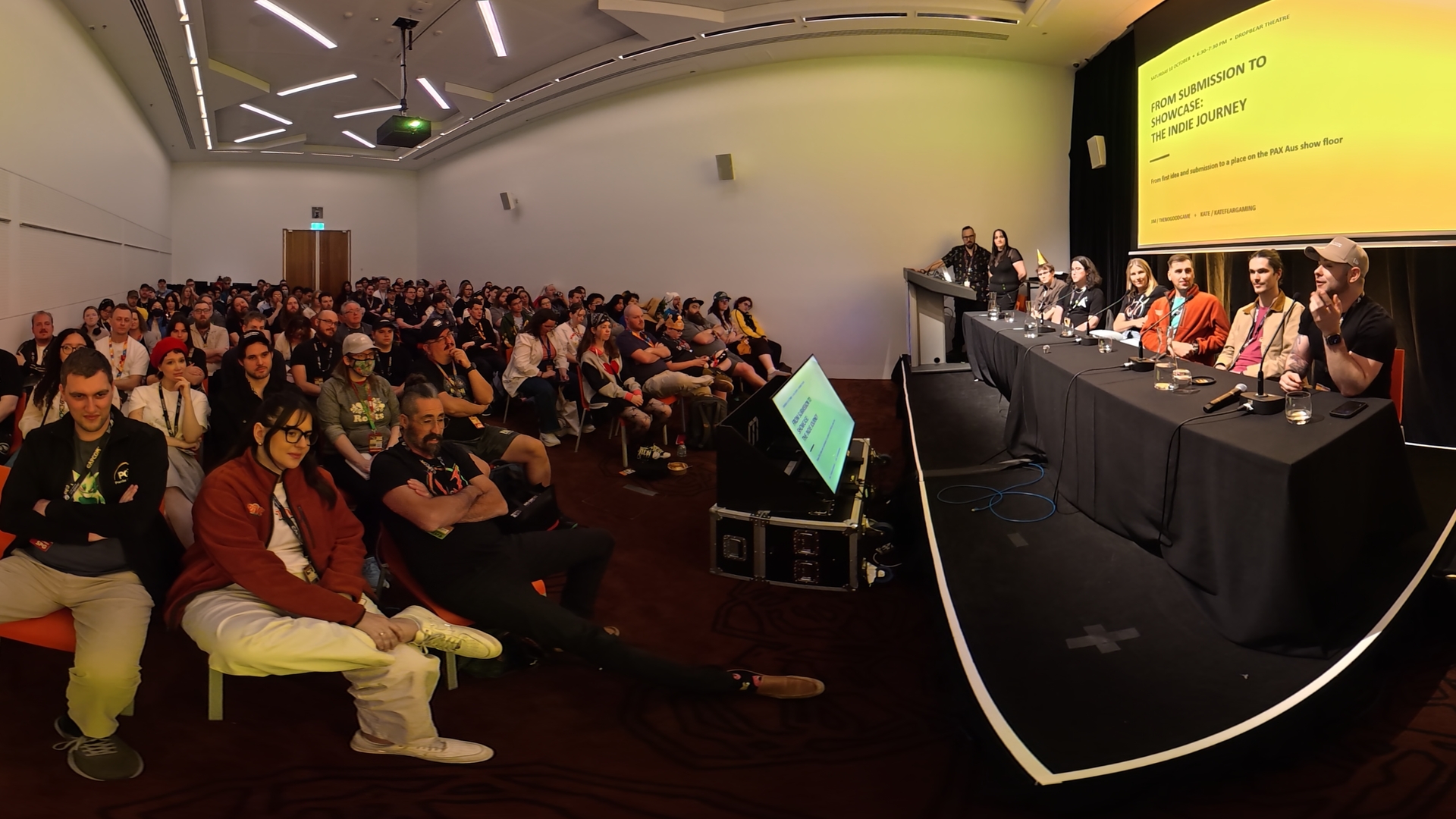 The Saturday panel audience