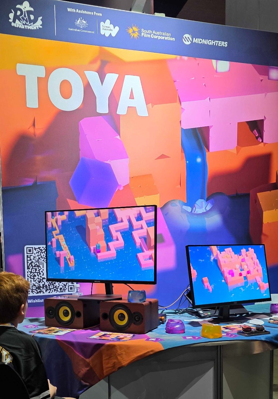 Toya on the show floor